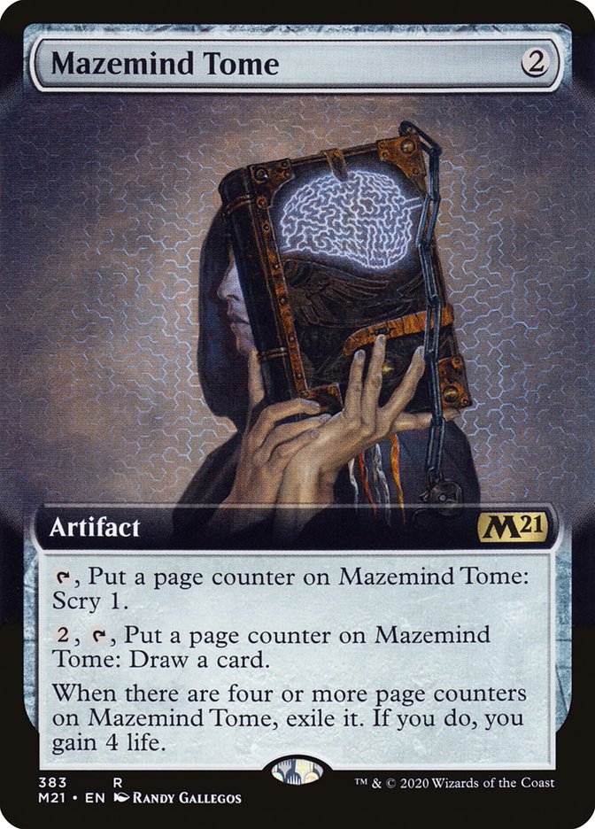 Mazemind Tome (Extended Art) [Core Set 2021] Foil