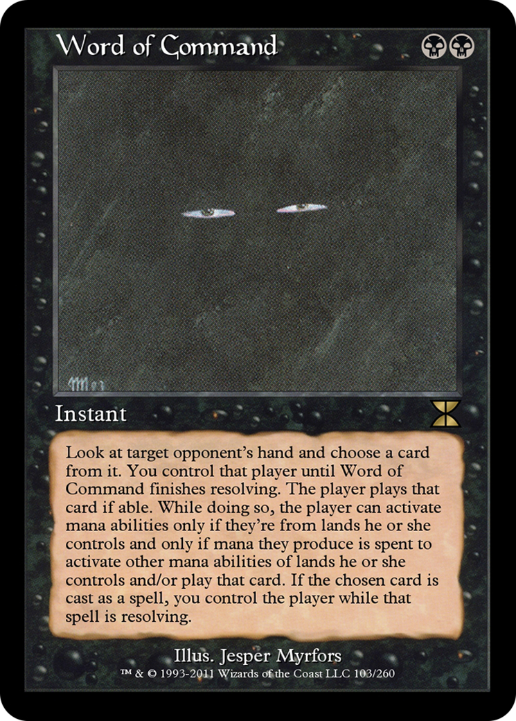 Word of Command  [Masters Edition IV]