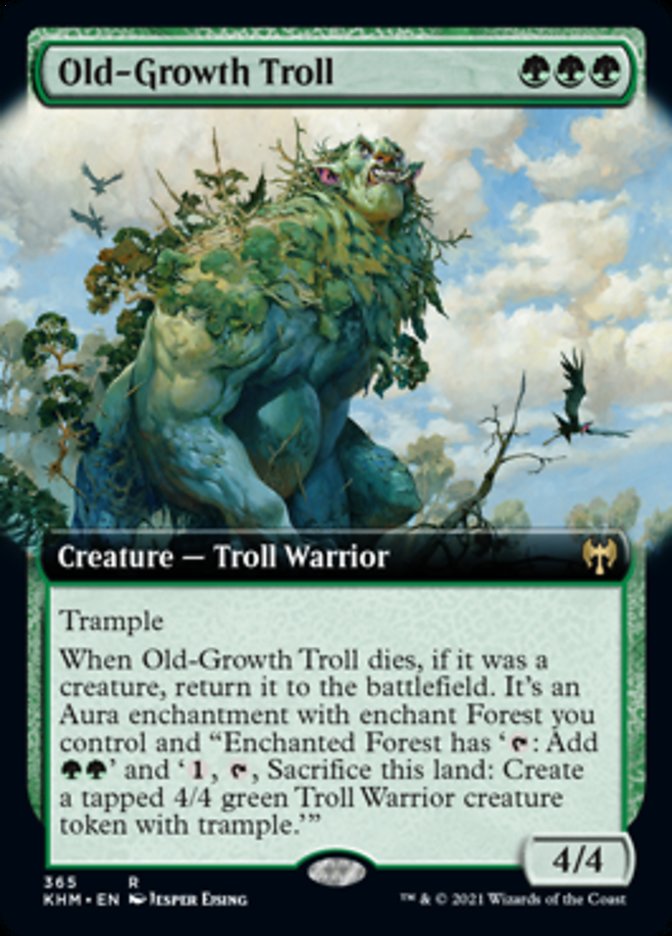 Old-Growth Troll (Extended Art) [Kaldheim] Foil