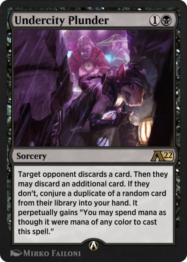Undercity Plunder  [Alchemy: Kamigawa]