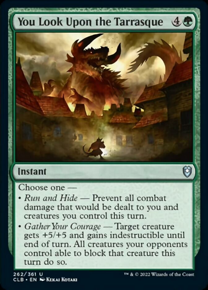 You Look Upon the Tarrasque [Commander Legends: Battle for Baldur's Gate] Foil