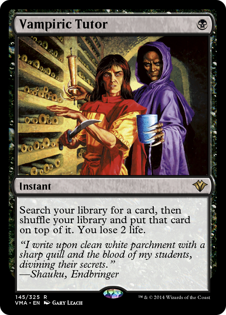 Vampiric Tutor  [Vintage Masters] Foil