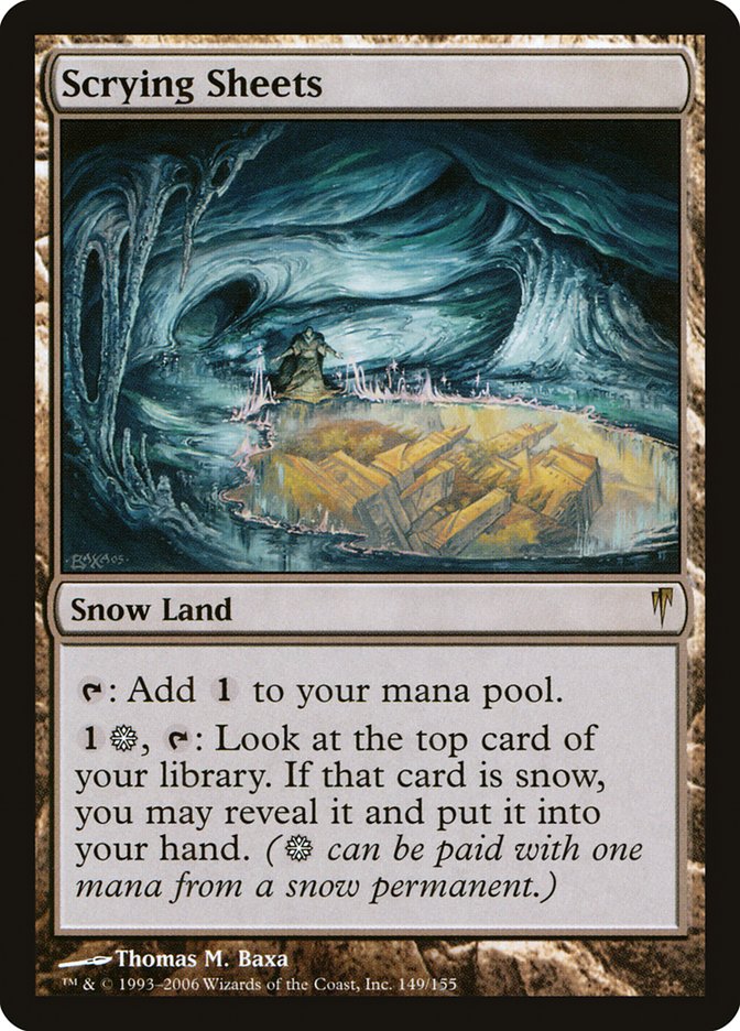 Scrying Sheets [Coldsnap] Foil