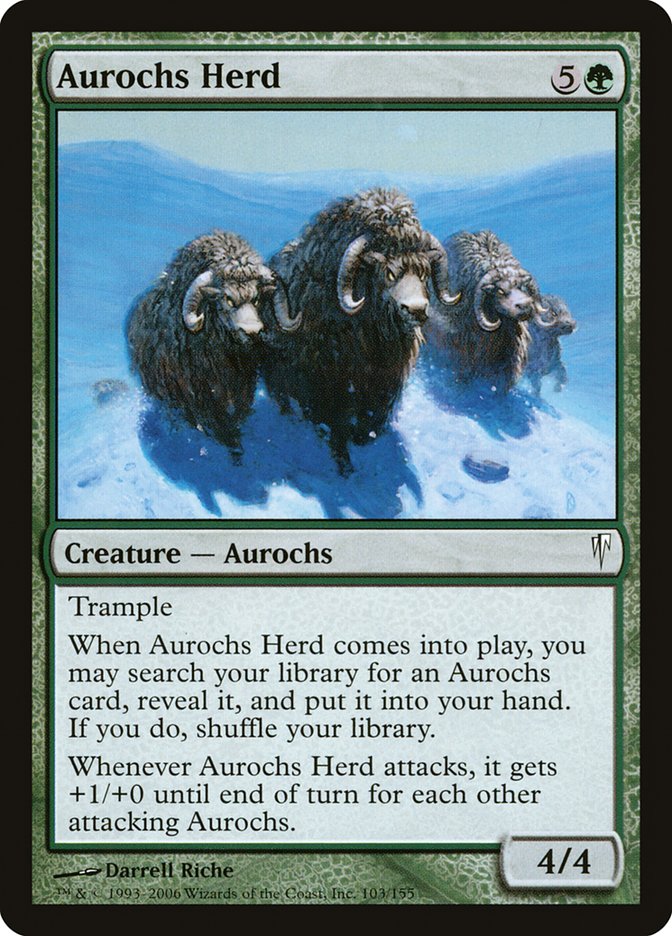 Aurochs Herd [Coldsnap] Foil