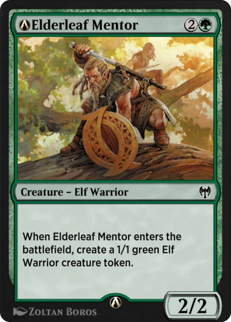 A-Elderleaf Mentor  [Kaldheim]