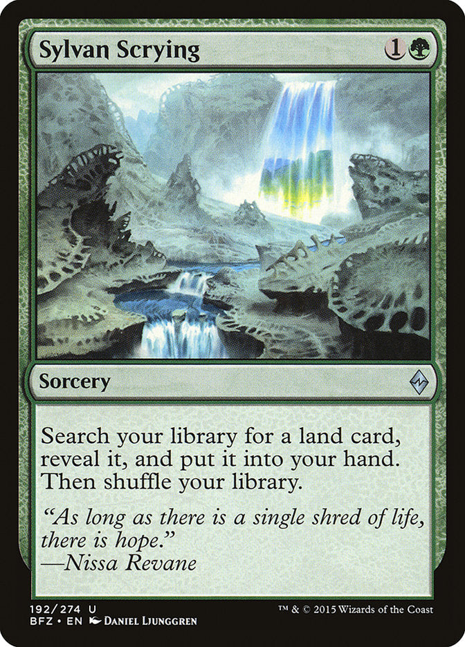 Sylvan Scrying [Battle for Zendikar] Foil