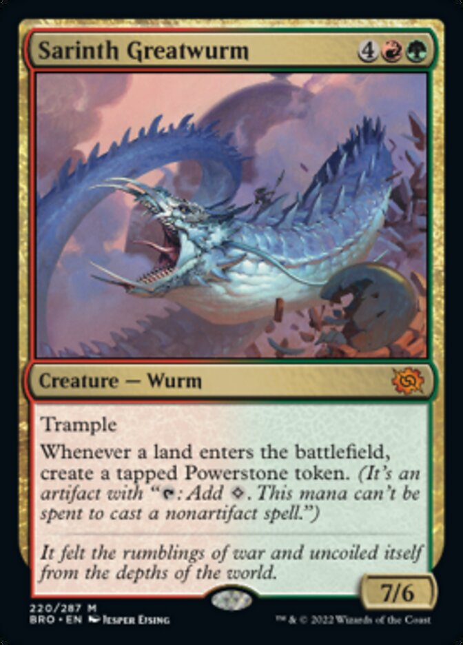 Sarinth Greatwurm [The Brothers' War] Foil
