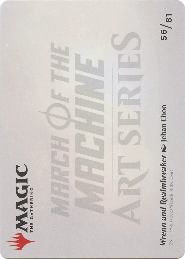 Wrenn and Realmbreaker // Wrenn and Realmbreaker  [March of the Machine Art Series] (Borderless) Foil