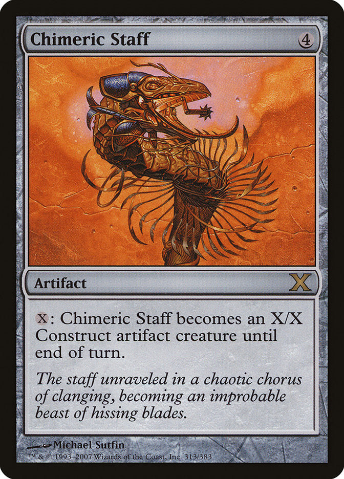 Chimeric Staff [Tenth Edition] Foil