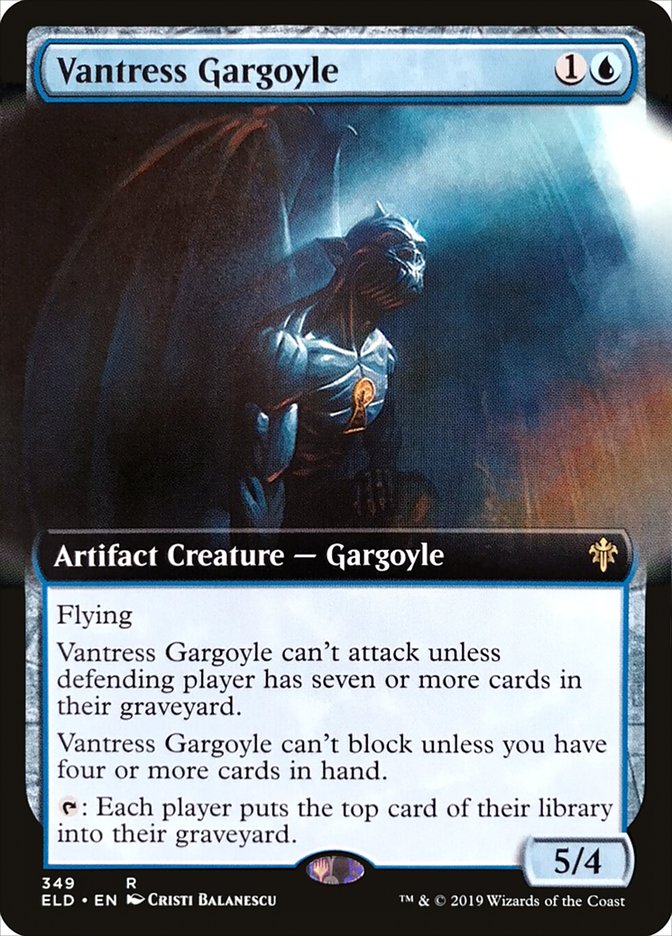 Vantress Gargoyle (Extended Art) [Throne of Eldraine] Foil
