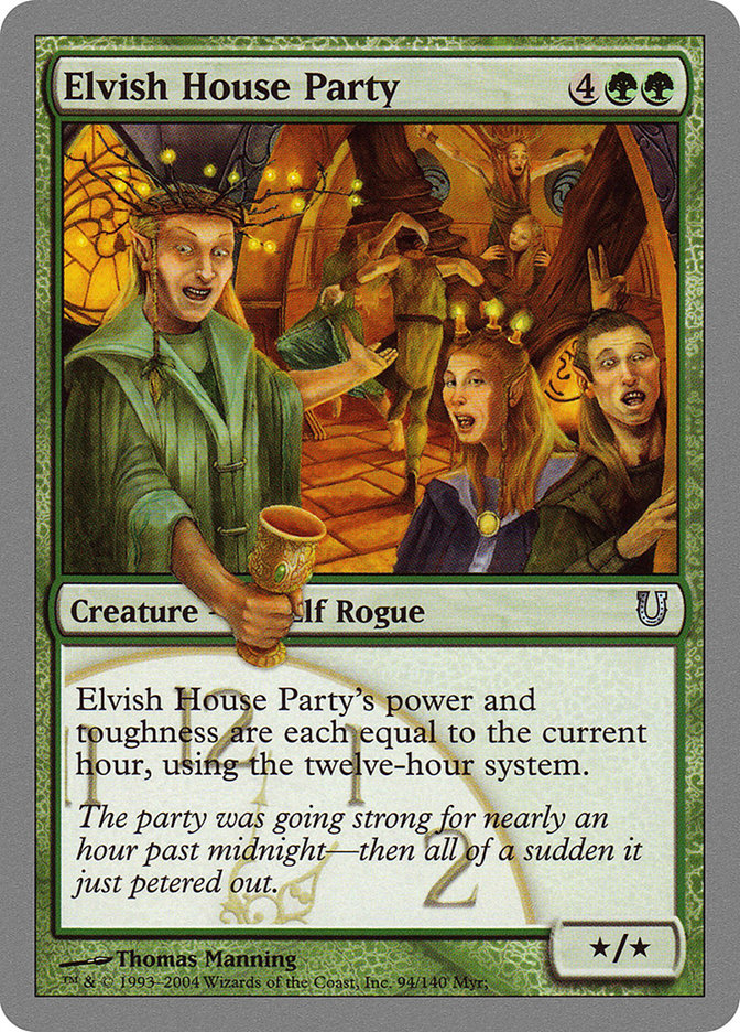 Elvish House Party [Unhinged] Foil