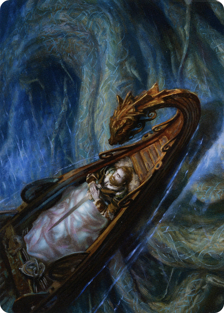 Funeral Longboat // Funeral Longboat  [Art Series: Kaldheim] (Borderless)