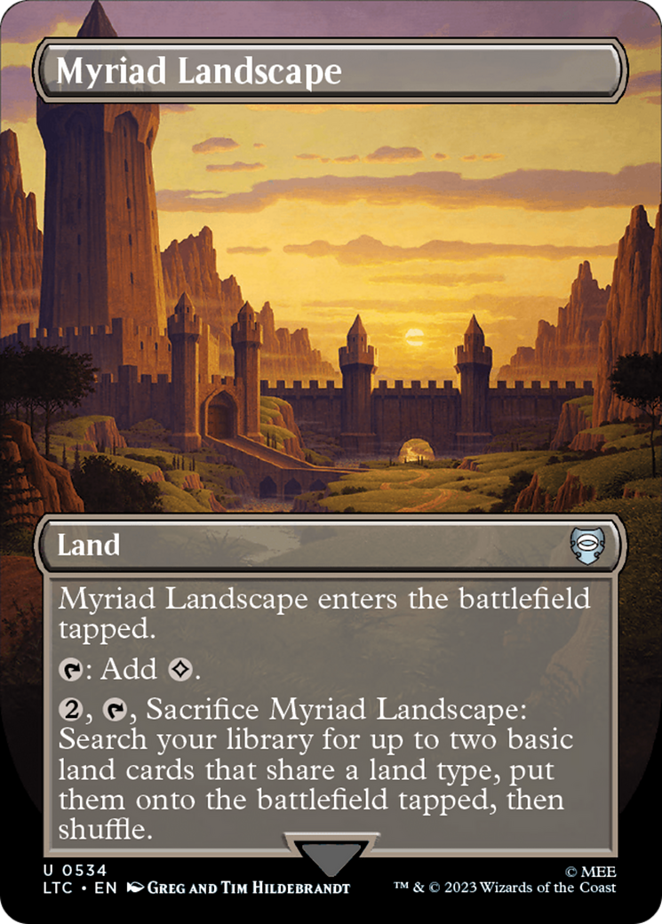 Myriad Landscape (Borderless) [The Lord of the Rings: Tales of Middle-Earth Commander] Foil
