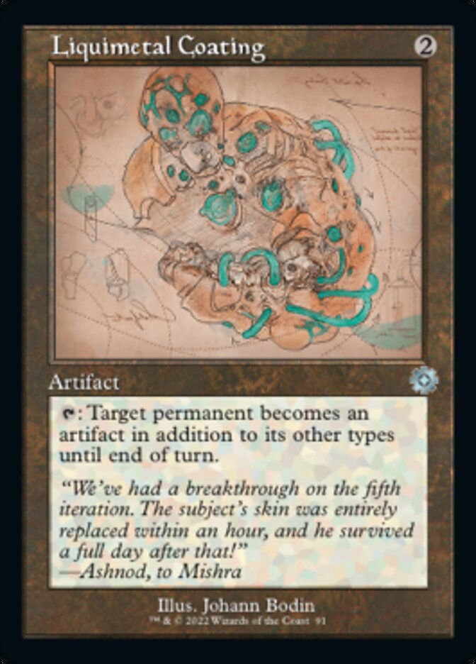 Liquimetal Coating (Retro Schematic) [The Brothers' War Retro Artifacts] Foil