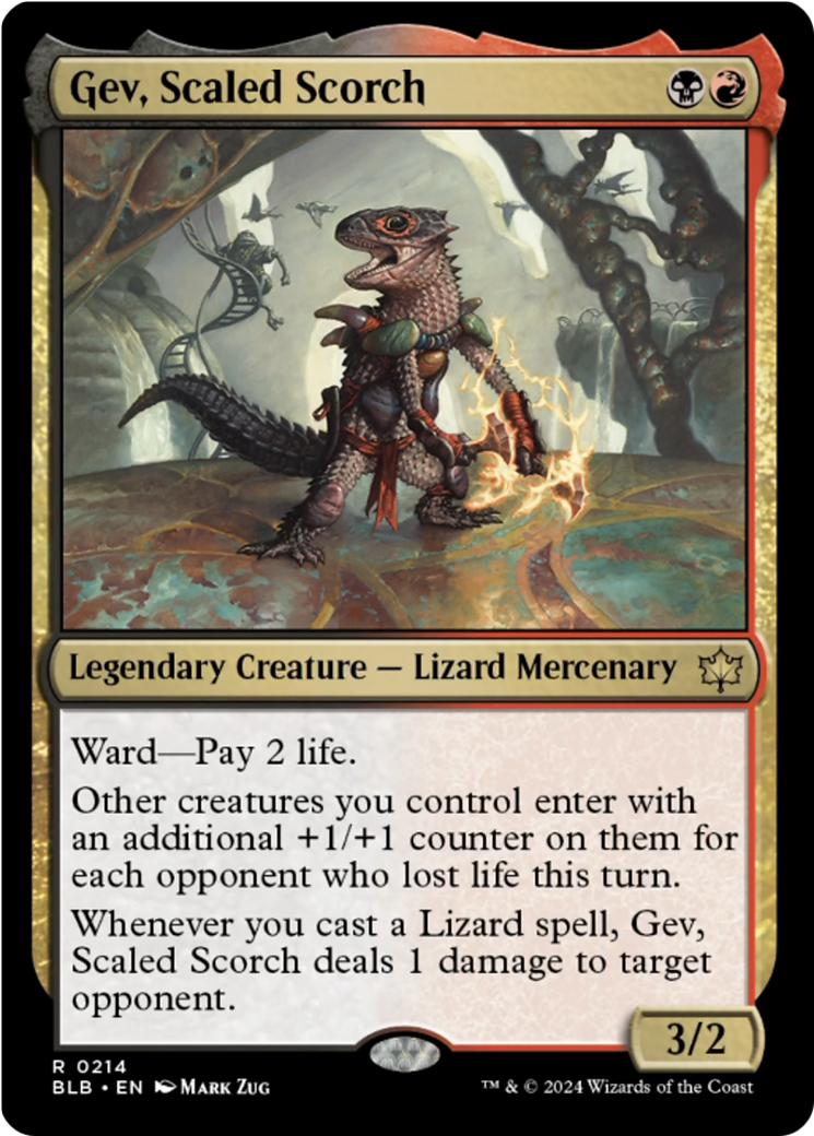 Gev, Scaled Scorch [Bloomburrow] Foil