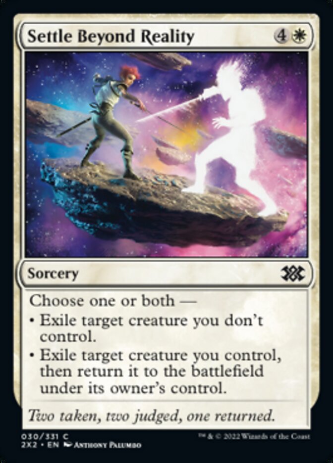 Settle Beyond Reality [Double Masters 2022] Foil