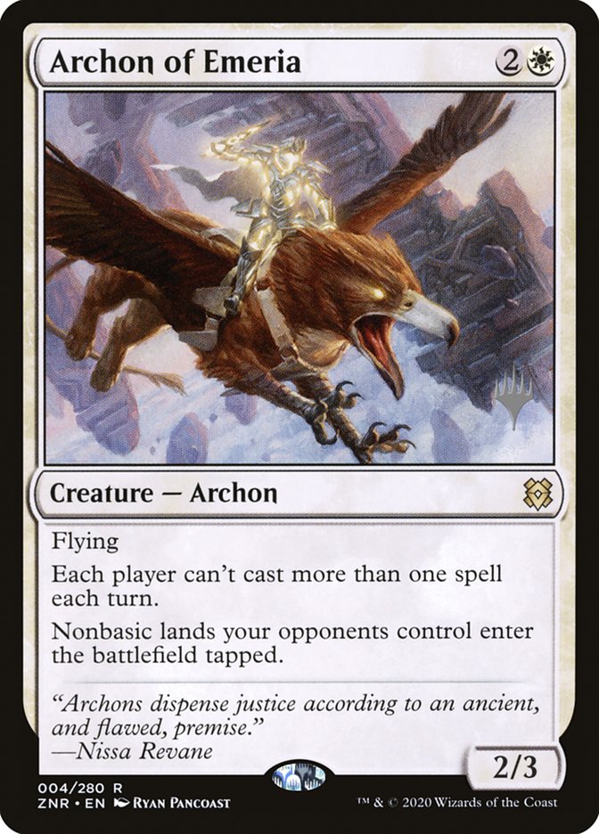 Archon of Emeria (Promo Pack) [Zendikar Rising Promos] Foil