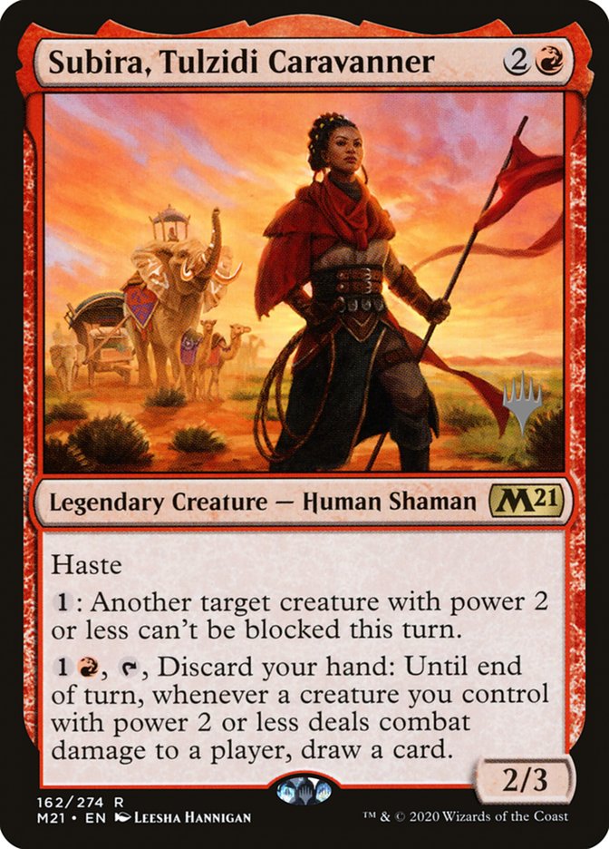 Subira, Tulzidi Caravanner (Promo Pack) [Core Set 2021 Promos] Foil