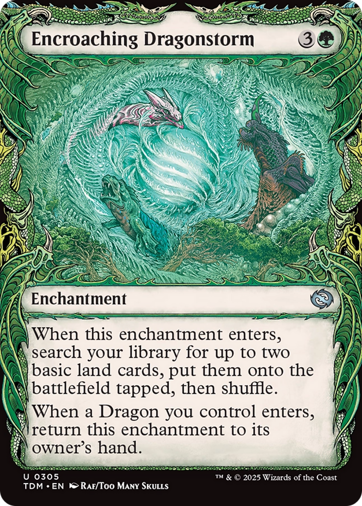 Encroaching Dragonstorm (Showcase) [Tarkir: Dragonstorm] Foil