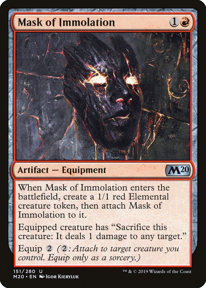 Mask of Immolation [Core Set 2020] Foil