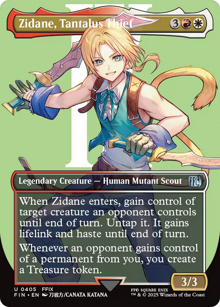 Zidane, Tantalus Thief (Borderless) [FINAL FANTASY] Foil