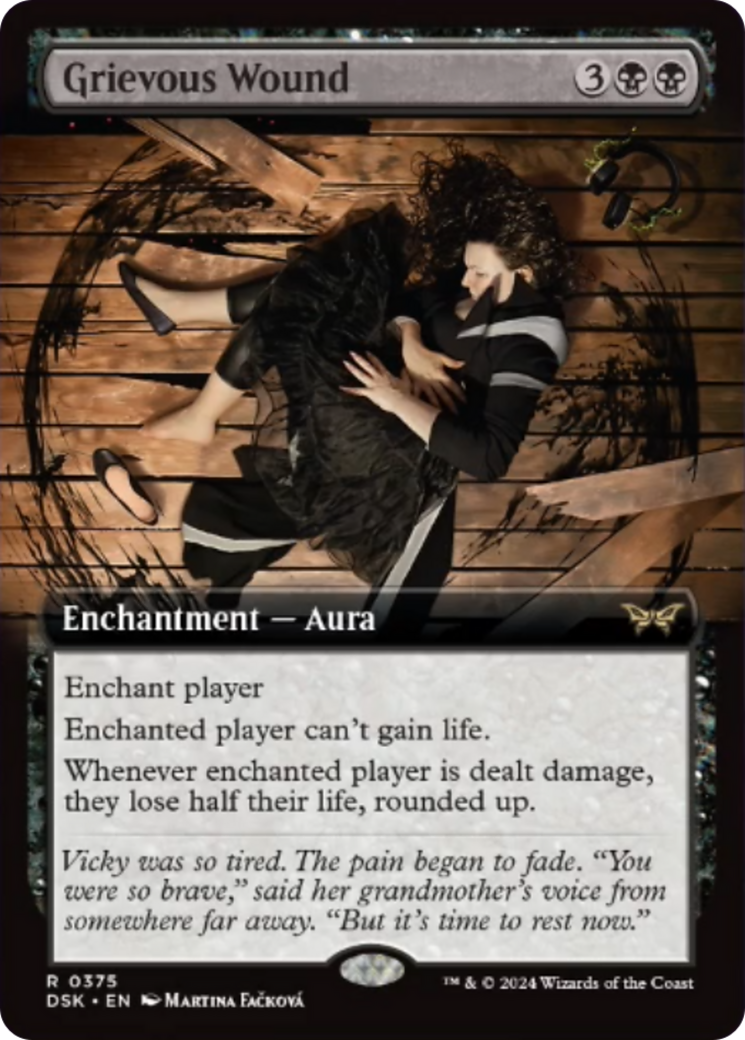 Grievous Wound (Extended Art) [Duskmourn: House of Horror] Foil