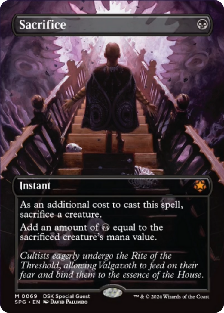 Sacrifice (Borderless) [Duskmourn: House of Horror Special Guests] Foil