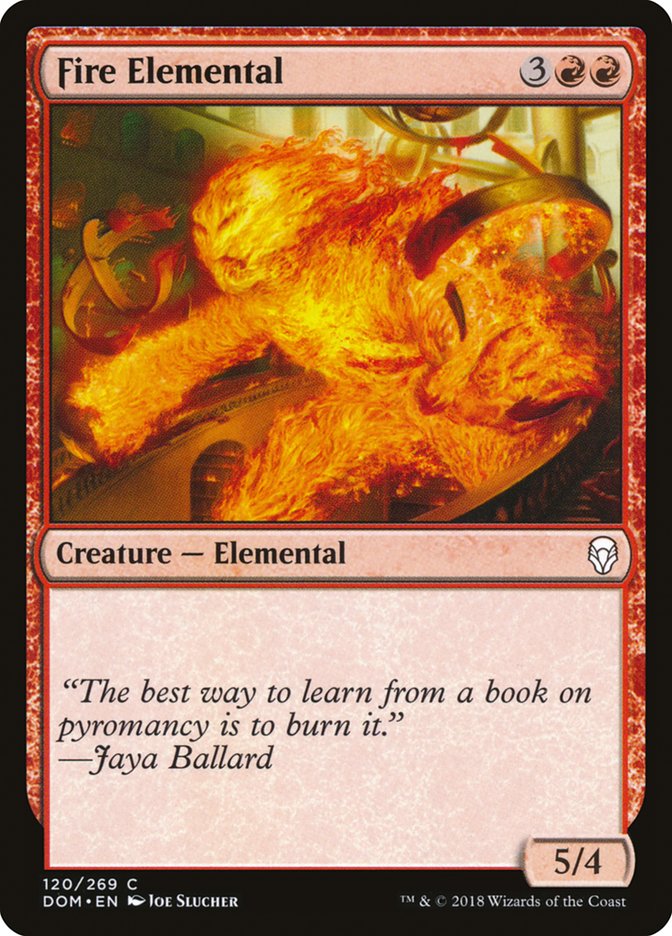 Fire Elemental [Dominaria] Foil