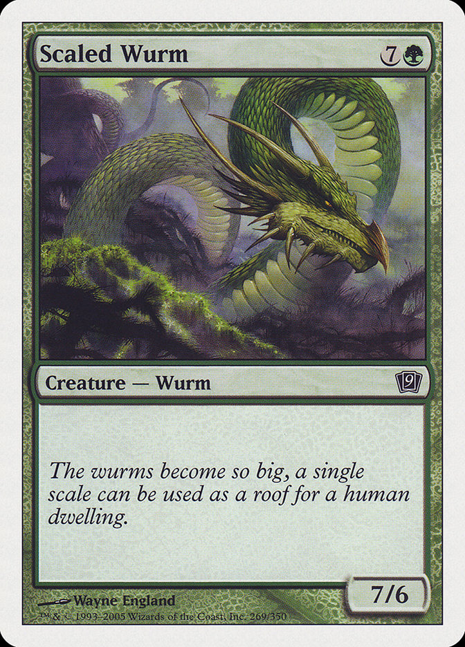 Scaled Wurm [Ninth Edition] Foil