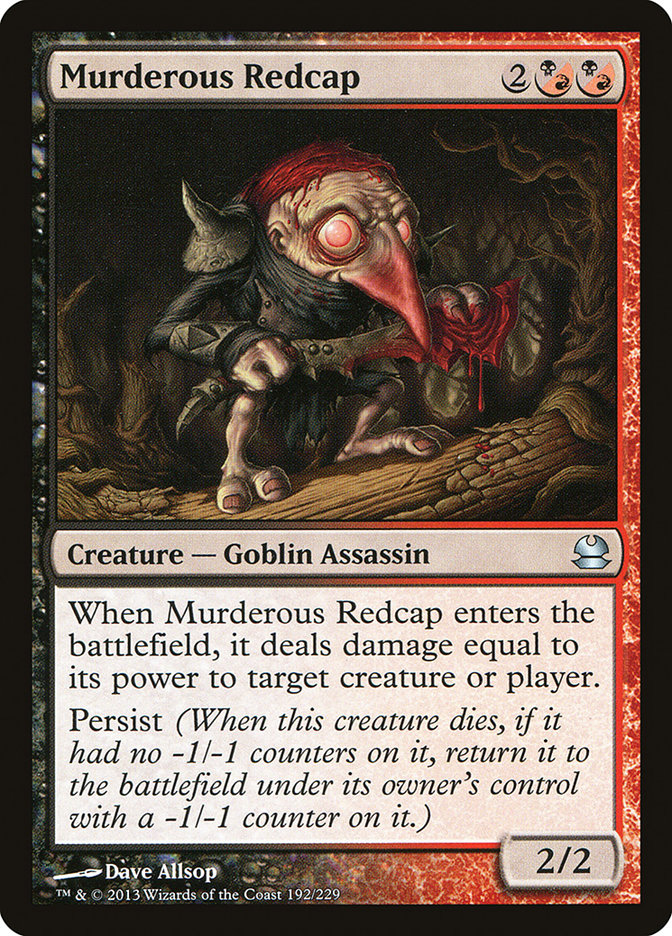 Murderous Redcap [Modern Masters] Foil