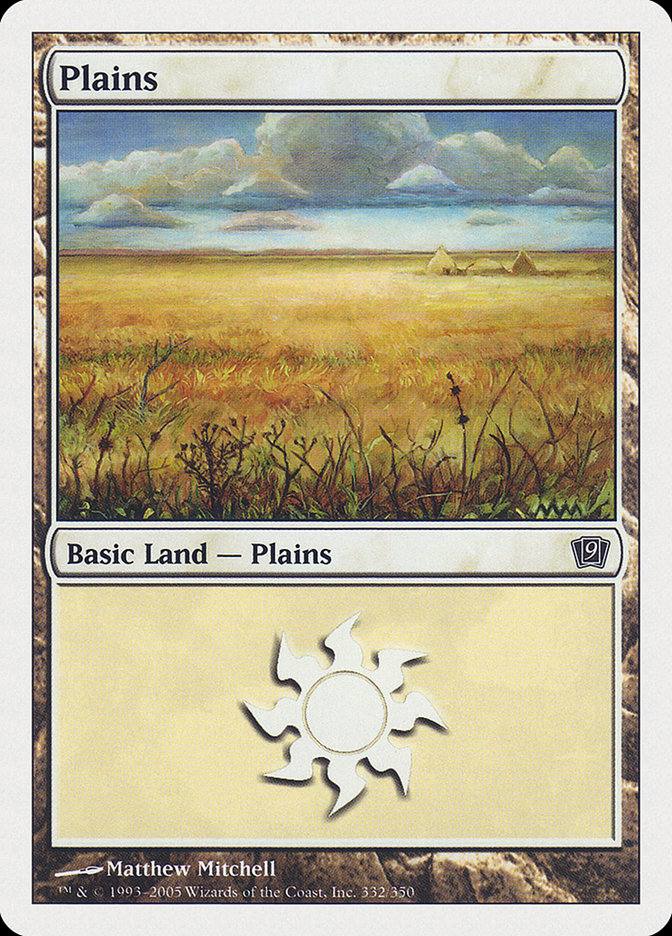 Plains (332) [Ninth Edition] Foil