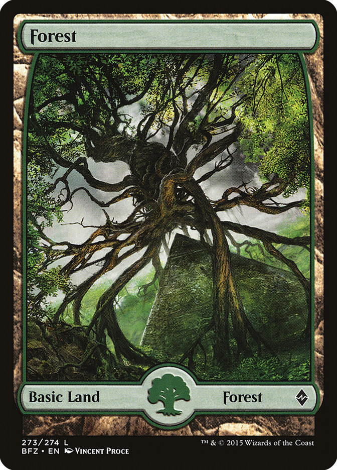 Forest (273) (Full Art) [Battle for Zendikar] Foil