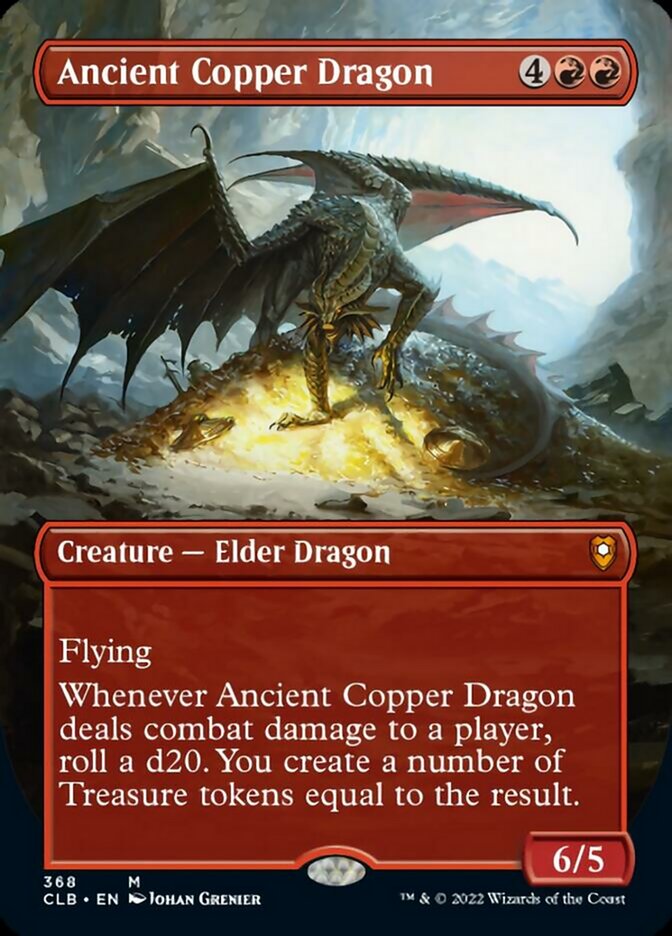 Ancient Copper Dragon (Borderless Alternate Art) [Commander Legends: Battle for Baldur's Gate] Foil
