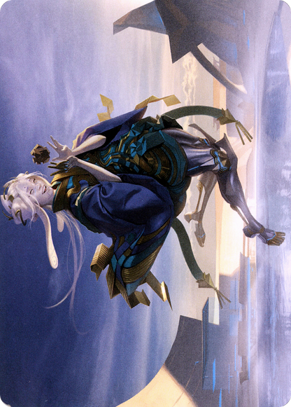 Moonfolk Puzzlemaker // Moonfolk Puzzlemaker  [Neon Dynasty Art Series] (Borderless) Foil