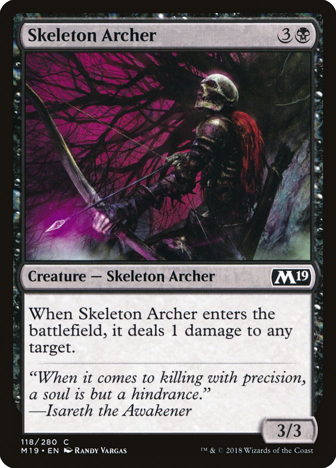 Skeleton Archer [Core Set 2019] Foil