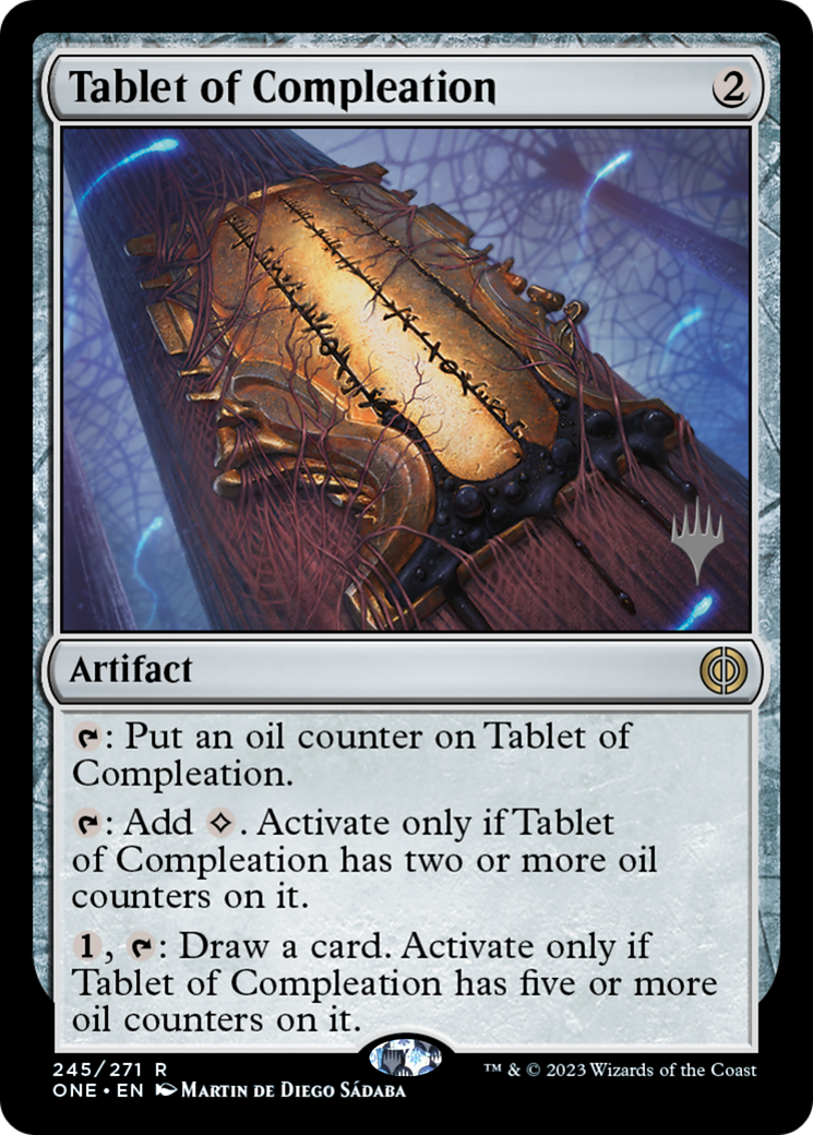Tablet of Compleation (Promo Pack) [Phyrexia: All Will Be One Promos] Foil
