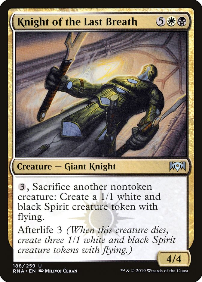 Knight of the Last Breath [Ravnica Allegiance] Foil