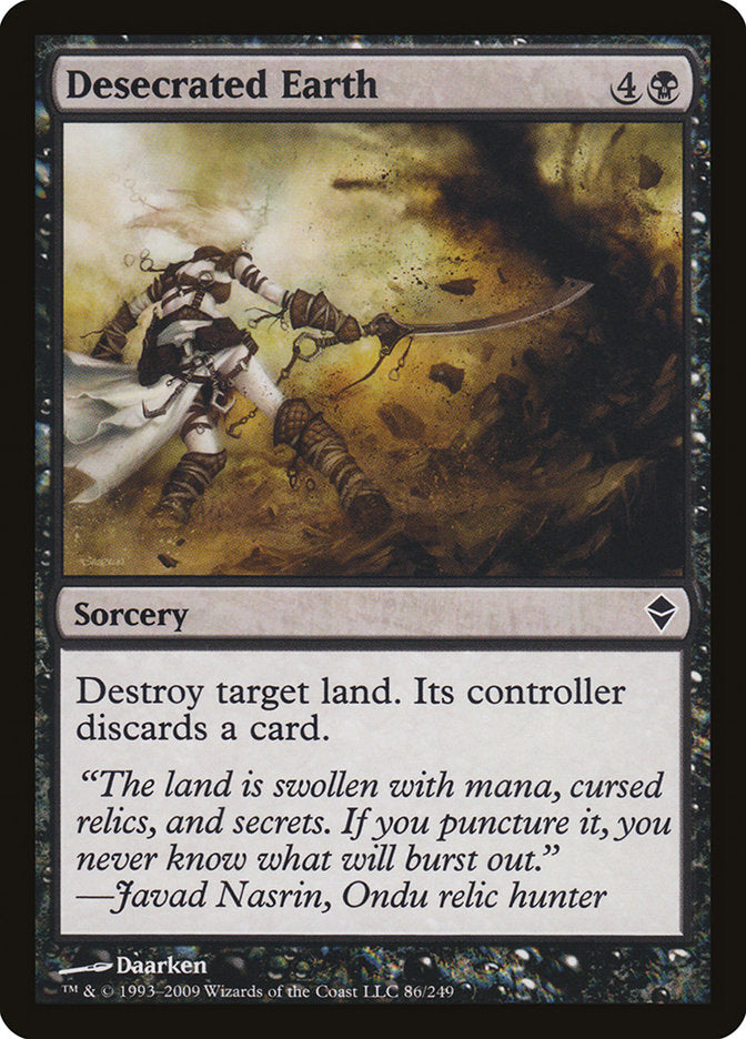 Desecrated Earth [Zendikar] Foil