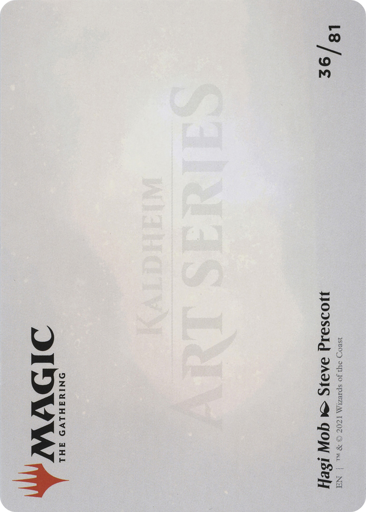 Hagi Mob // Hagi Mob  [Art Series: Kaldheim] (Borderless) Foil