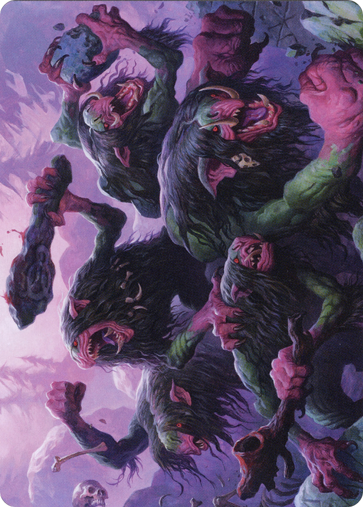 Hagi Mob // Hagi Mob  [Art Series: Kaldheim] (Borderless) Foil