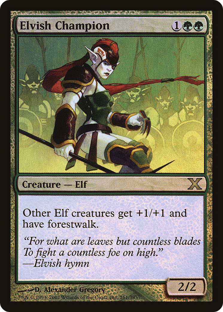 Elvish Champion  [Tenth Edition] Foil