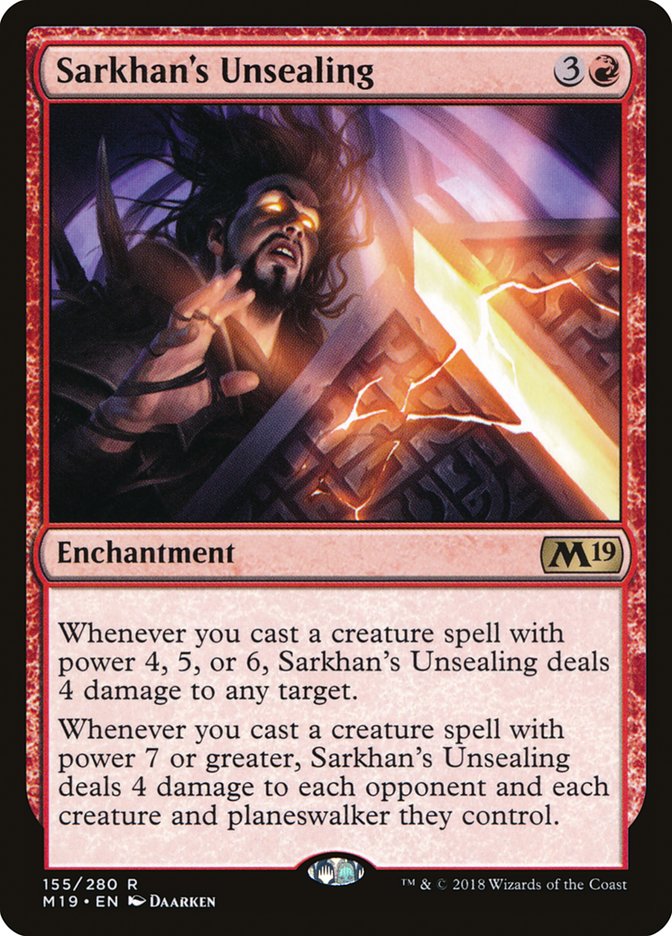 Sarkhan's Unsealing [Core Set 2019] Foil