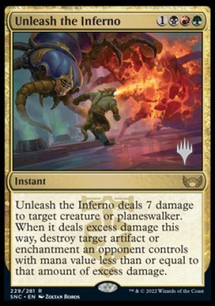 Unleash the Inferno (Promo Pack) [Streets of New Capenna Promos] Foil