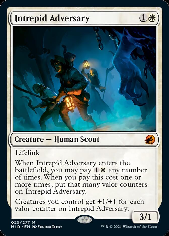 Intrepid Adversary [Innistrad: Midnight Hunt] Foil