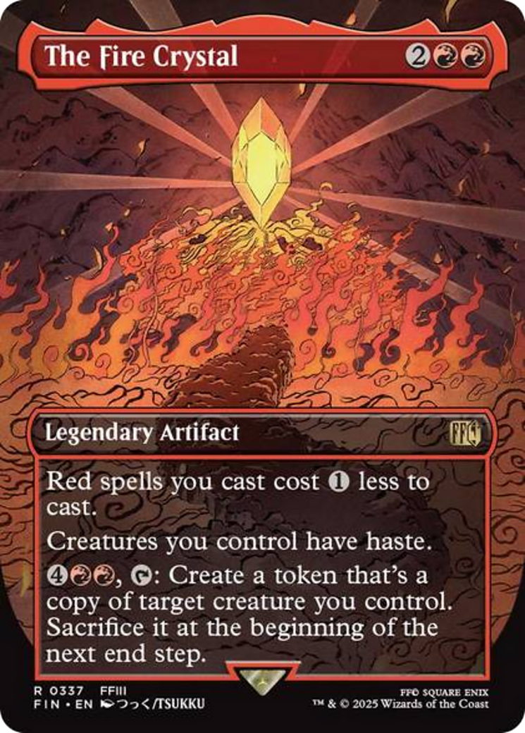 The Fire Crystal (Borderless) [FINAL FANTASY] Foil