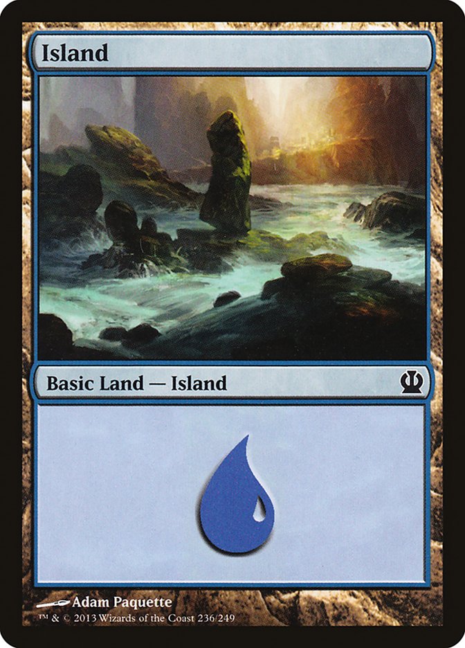 Island (236) [Theros] Foil