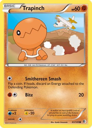 Trapinch (83/149) [Black & White: Boundaries Crossed] Reverse Holofoil