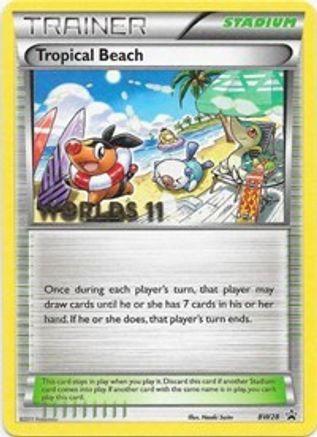 Tropical Beach (BW28) [Black & White: Black Star Promos] Holofoil