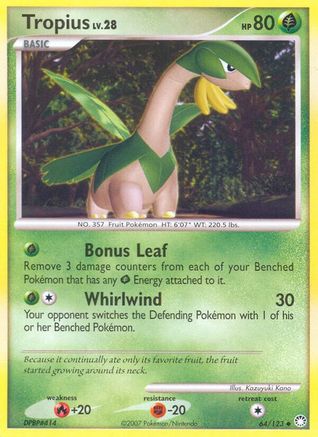 Tropius (64/123) [Diamond & Pearl: Mysterious Treasures] Reverse Holofoil