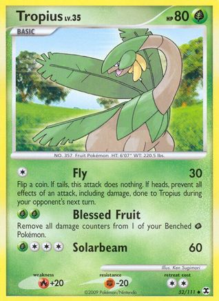 Tropius (52/111) [Platinum: Rising Rivals] Reverse Holofoil